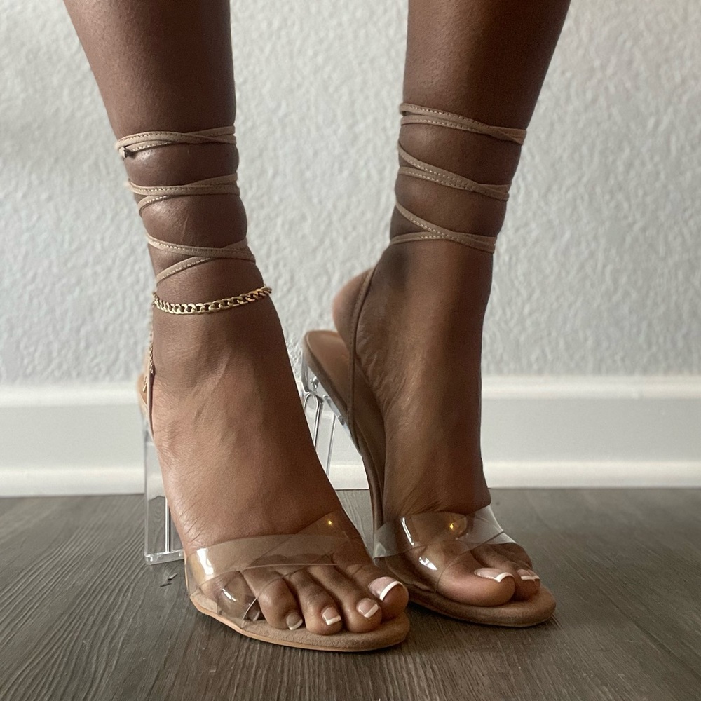 Pretty Little Thing Nude Heels